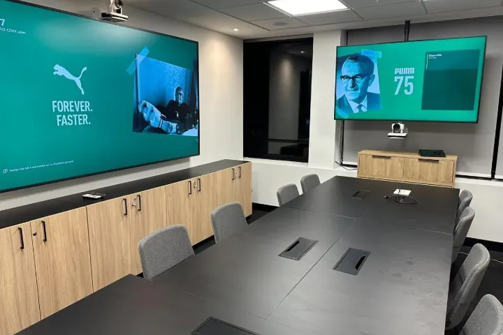 Sala de reuniones de las oficinas corporativas de Puma LatAm